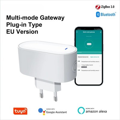Tuya ZigBee Gateway Hub Plug-in Type Multi-mode ZigBee Gateway Bridge Bluetooth 