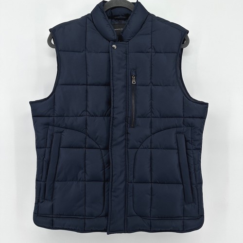Banana Republic Mens WR Quilted Puffer Vest Prep Navy Blue 594212-01 Size M