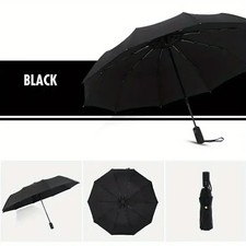 Automatic 10 Bone Folding Umbrella Windproof Sun Rain Business Travel Umbrella