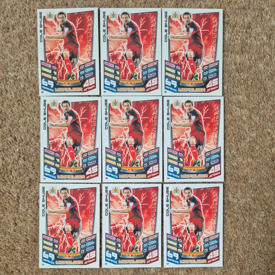 Cole Skuse Bristol City Match Attax Championship 12-13 x9 - Image 1 of 1