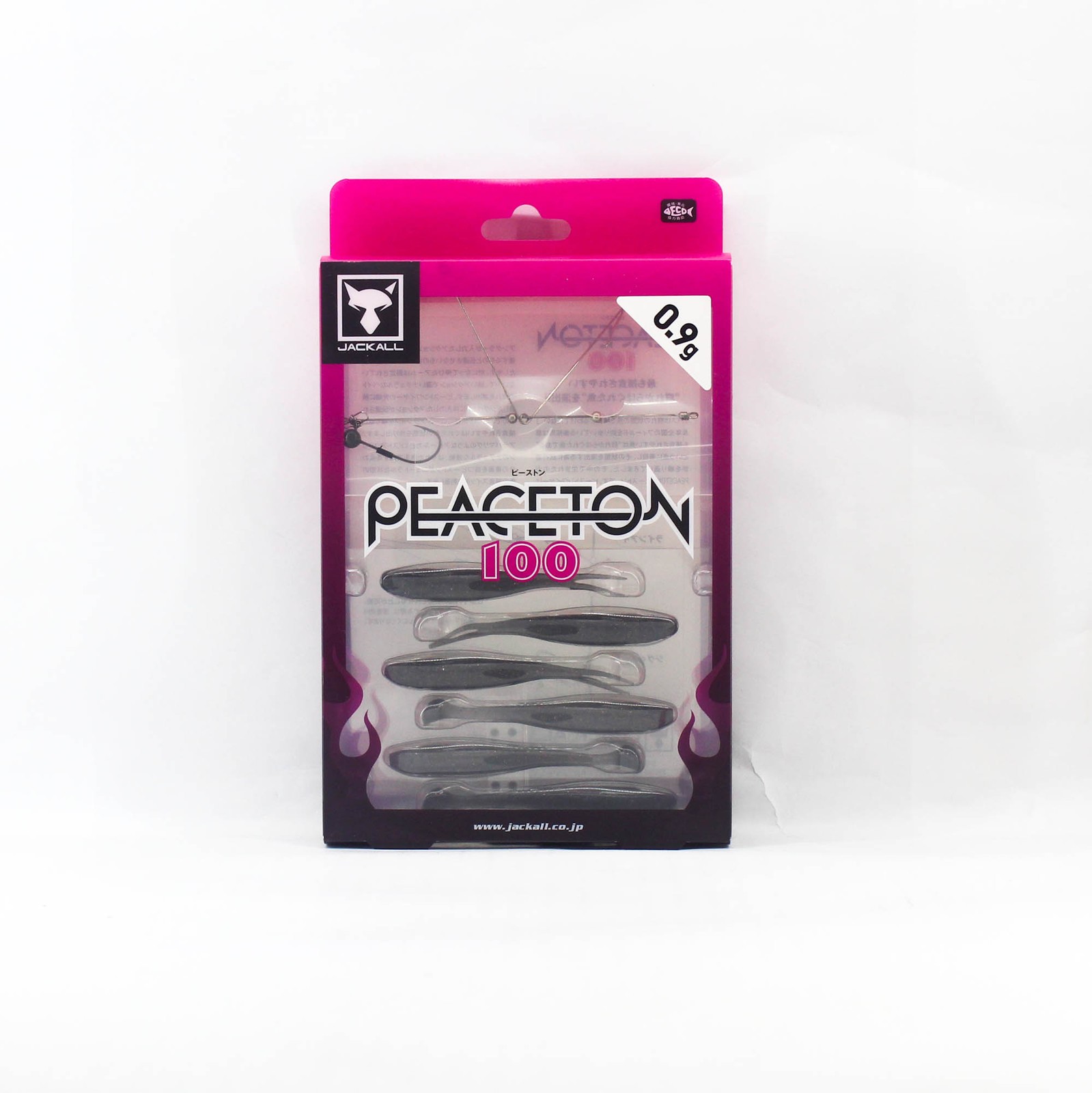 Jackall Soft Lure Peaceton 100mm 0.9 grams Maruhata Silhouette Shad (8271)