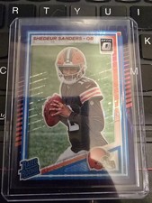 2025 Donruss Optic Shedeur Sanders Rated Rookie Purple Shock #203 CLE BROWNS NFL
