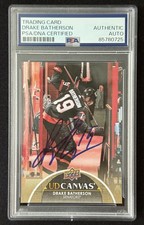 Drake Batherson Signed 2021-22 Upper Deck Canvas #C57 PSA Authentic Slab Ottawa