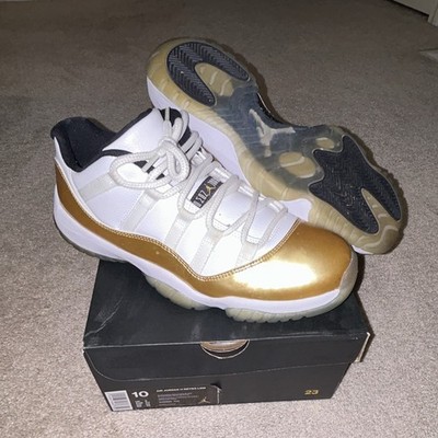 Jordan Air Jordan 11 Retro Low Closing Ceremony White/Gold/Black 528895-103