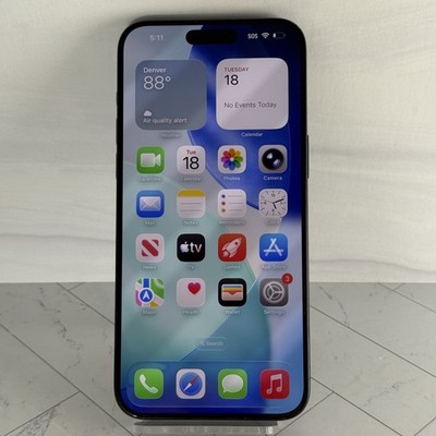 Apple iPhone 15 Pro Max 256GB Blue Unlocked Verizon AT&T T-Mobile Xfinity #A36