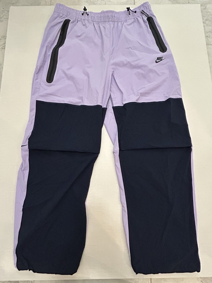 Nike Tech Woven Oversized Pants Hydrangeas Purple Joggers Mens Sz