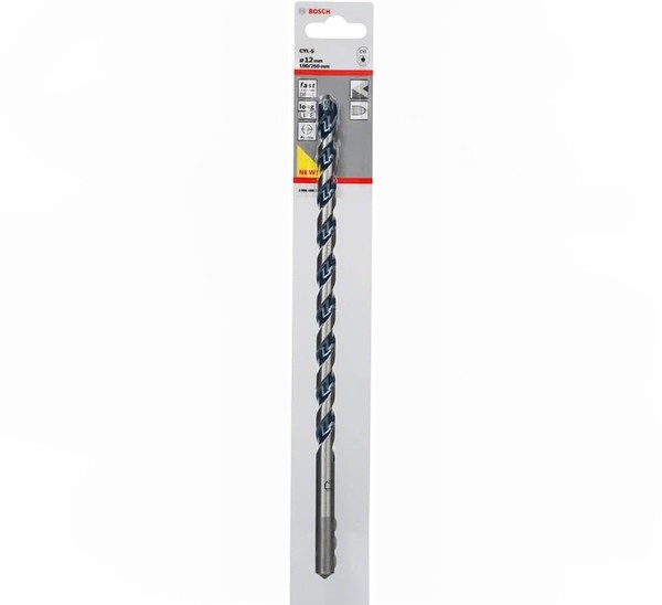 Bosch Professional 1X CYL-5 Betonbohrer FüR Beton, Ø 12 X 250 Mm, Robust Line, Z-image