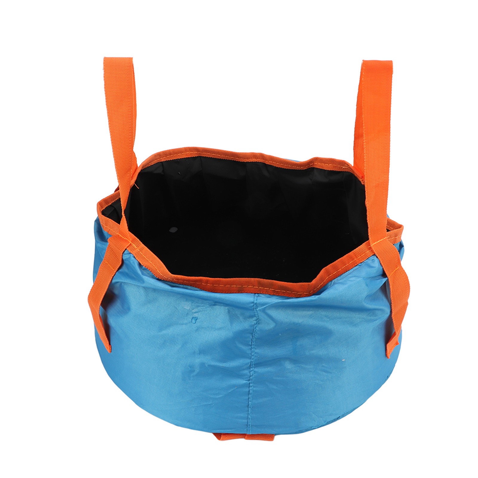 (Blue)Collapsible Bucket With Handle Portable Folding Wash Basin BJ