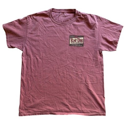 Red Dog Saloon Men s Graphic T-Shirt Short Sleeve Juneau Alaska Bar Size Large