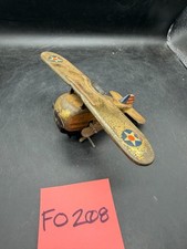 Marx Tin Litho Wind-Up Roll Over Airplane