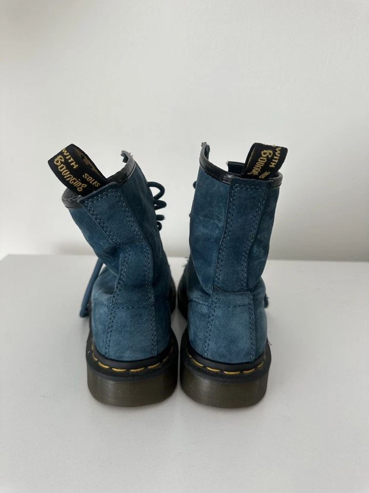 Camurça azul-petróleo Dr. Martens tamanho 5 - Imagem 3 de 4