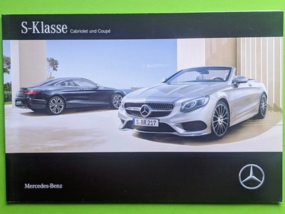 MERCEDES-BENZ S-Klasse Cabriolet und Coupé S 400 500 S63 S65 AMG Prospekt 2016