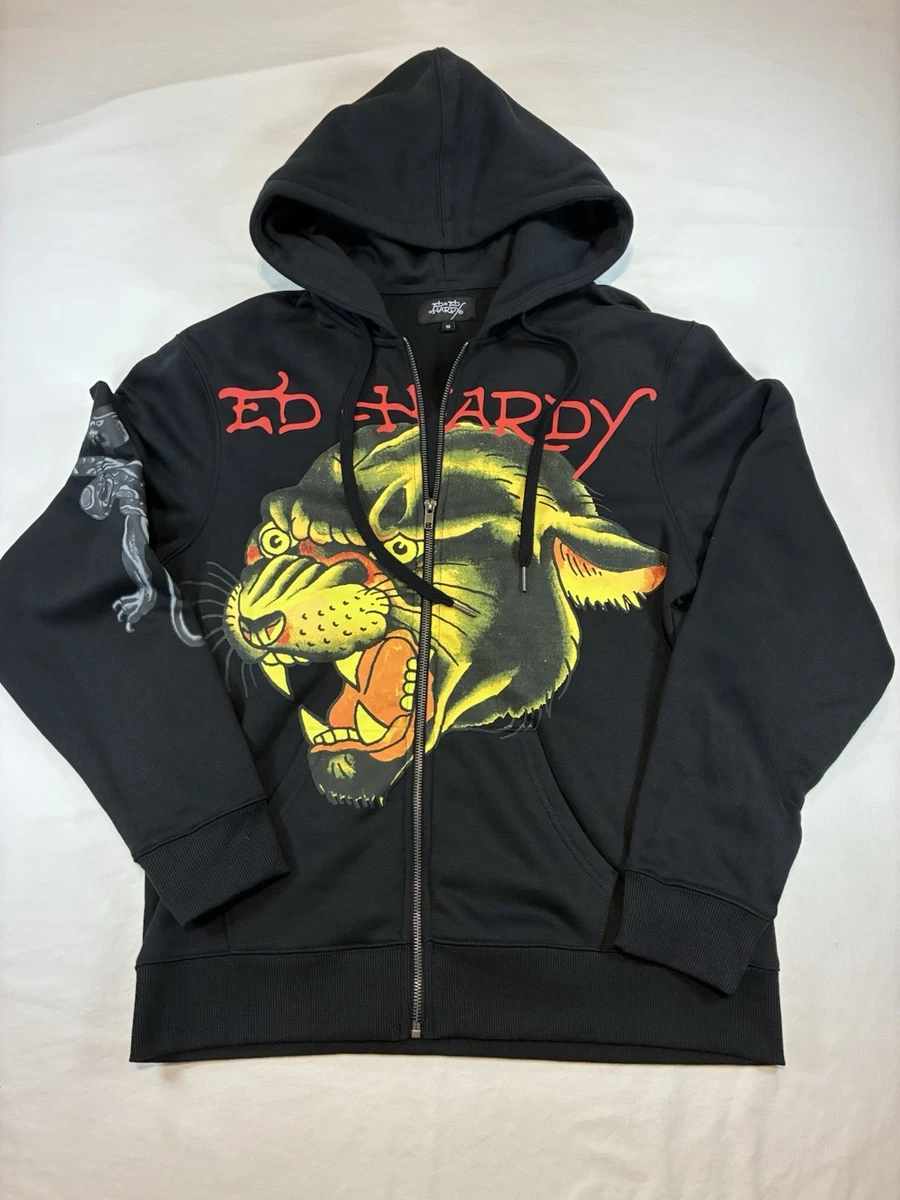 Ed Hardy Cotton Full Zip Hoodies & Sweatshirts for Men for Sale