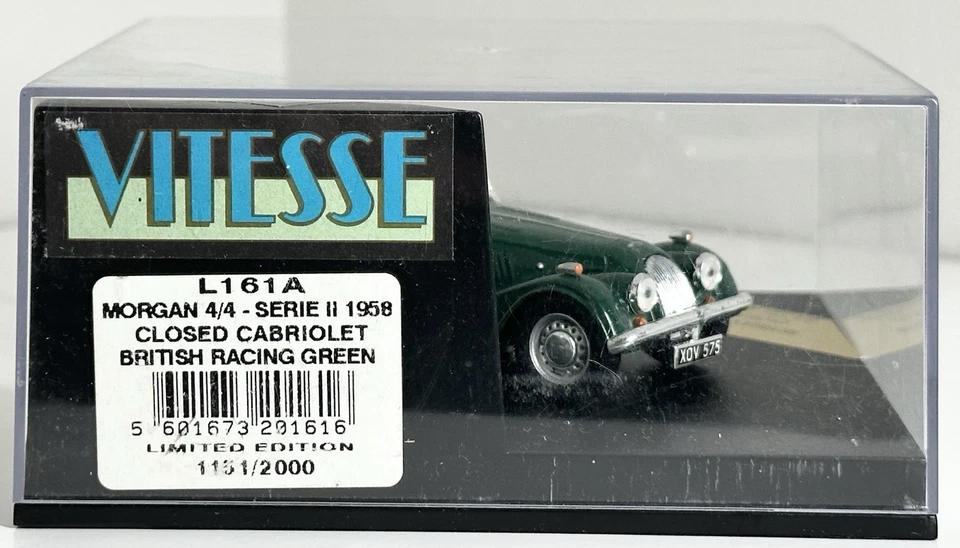 Vitesse 1:43 - 1958 Morgan 4/4 Serie II Cabriolet British Racing Verde - L161A Foto 4 de 4