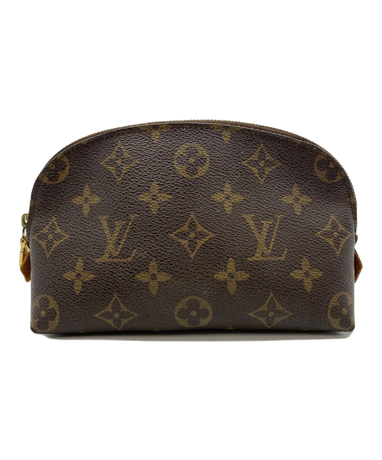 LOUIS VUITTON Cosmetic Pouch Monogram Brown Authentic From Japan