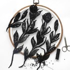 New ListingBlack Beaded Appliques Embellishments for Dresses Handmade Sparkling Lace Flo.