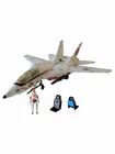 Vintage G.I. Joe Sky Striker Jet 1983 Hasbro Nearly Complete, Ace + Parachute
