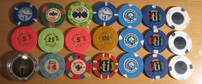 Schönes Konvolut von 21 Casino Chips Las Vegas u.a. - Bild 1 von 4