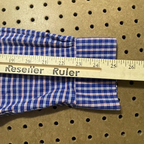 NWOT Brooks Brother Button Down Shirt Mens Large Blue & Red Plaid Regent Fleece - Picture 10 of 10