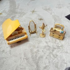 Calico Critters Sylvanian Families Grand Piano, Mirror, Dresser, Etc. Sold As A
