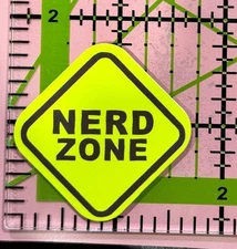 Funny Warning Sticker: NERD ZONE - Vinyl Decal Sticker Bomb BONUS 3-5PCS