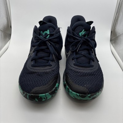 Nike KD Trey 5 IX Obsidian/Clear Emerald CW3400-400 Men's Size 7.5 Shoe Sneaker 