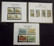 Afrique du Sud / Venda : 3 séries de 4 timbres - Occasion - Très bon état