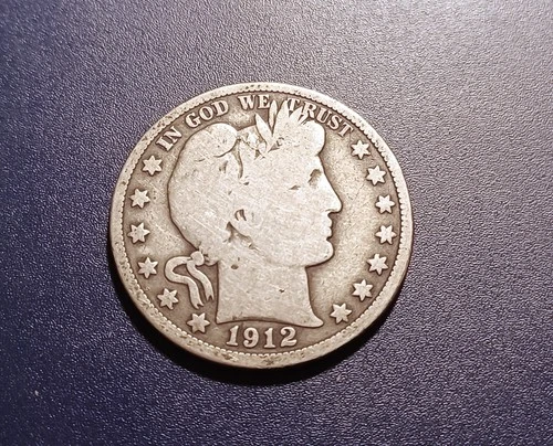 VG 1912-P Barber Half Dollar