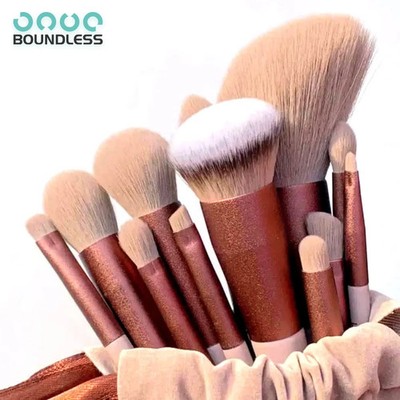 13P Professiona Makeup Brush Set Soft Fluffy Cosmetic Foundation Powder Eyeshado