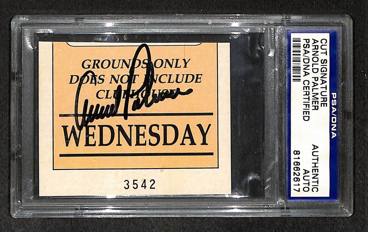 Arnold Palmer Signed/Autographed Ticket Cut Signature Golf HOF PSA/DNA 210755