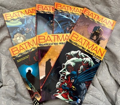 Batman No Mans Land TPB Lot Complete Set Cataclysm DC Comics Dixon Rucka OOP