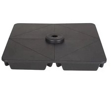 GoodHome Lingga Parasol base up to 64kg- Black - 4 piece