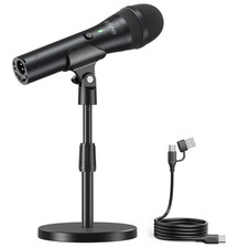 FIFINE USB/XLR Dynamic Podcast Recording Microphone Studio Handheld Mic Set