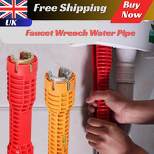 8 in 1 Multifunction Faucet Wrench Water Pipe Tap Spanner Bath Sink Installer UK