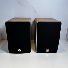 Q Acoustics 1010 Bookshelf Speakers Beech Finish Pair ( See Description)