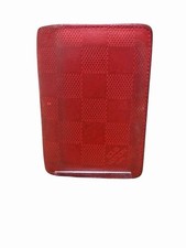 Louis Vuitton Neon Damier Infini Pocket Organizer Red Orange
