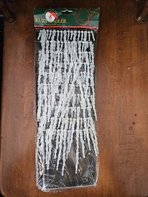 Vtg Christmas Kurt S Adler Twisted Iridescent Icicle Garland 9 Foot Unopened Pkg