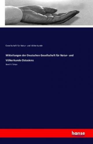 Thumbnail - Mitteilungen Der Deutschen Gesellschaft Für Natur- Und Völkerkunde