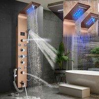 Duschsystem Regendusche Duschpaneel Edelstahl DuschsäUle Duscharmatur