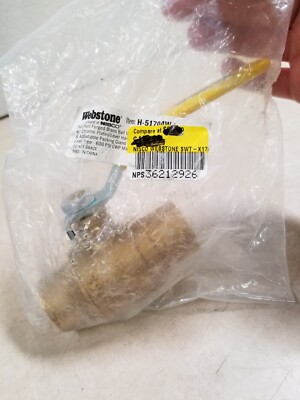 WEBSTONE 1'' SWT Full Port Forged Brass Ball Valve 600 PSI, H-51704W