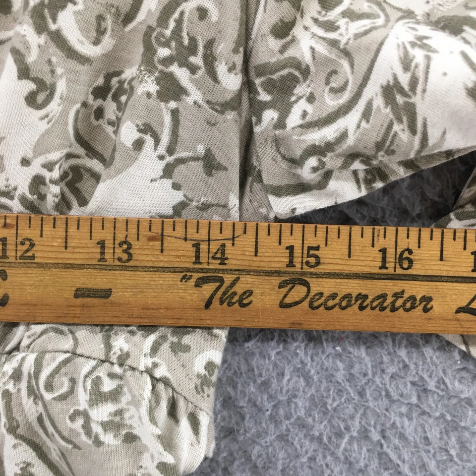 Блузка Merona топ женщин XS зеленый хлопок смесь пейсли печать v-образным вырезом 3/4 рукав - Изображение 4 из 4