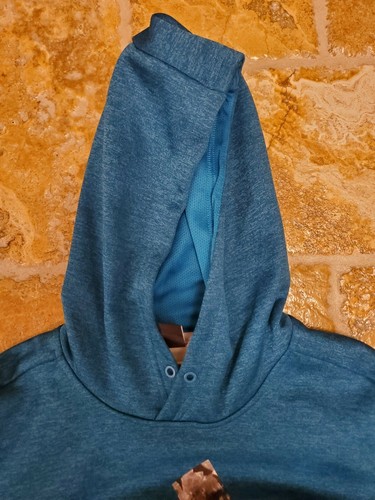 Adidas Youth Tech Fleece Hoodie, Teal Green Heathered Size: S 8-10) - Picture 6 of 10