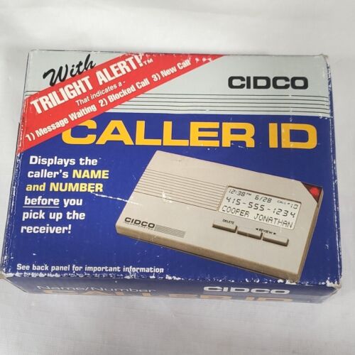 Modèle d'identification de l'appelant de téléphone CIDCO # SA-85A-10 nom numéro mémoire alerte trilight - Photo 1/8
