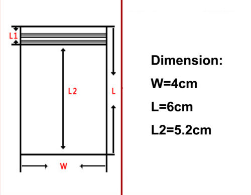 Lotto Sacchettini plastica chiusura ZIP Trasparente bag pochon borsa t - Bild 3 von 14