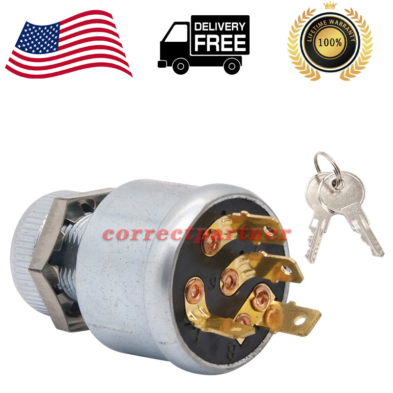 Key Ignition Switch Fits EZGO Golf Cart 4 Terminal 81& Gas