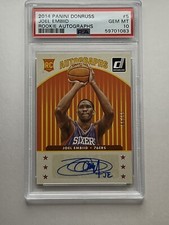 2014 Panini Donruss Joel Embiid Autographs RC #/99 PSA GEM MT 10 MVP! Pop Of 6