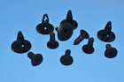 10 X RANGE ROVER SPORT BLACK PLASTIC TRIM RETAINER CLIPS FIX BUMPER ...