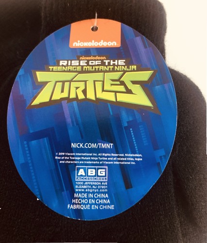 NWT Rise of the Teenage Mutant Ninja Turtles Knit Winter Beanie Hat & Gloves Set - Picture 6 of 7