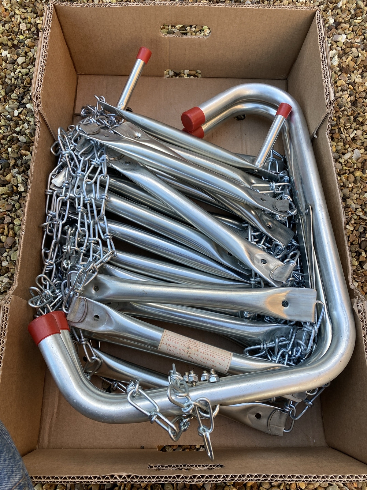 SafEscape, 3 Story, Metal, Fire / Escape Ladder, 25' Height, GWO