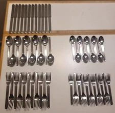 The Main Course  MNF8 Stainless Flatware JAPAN  53 PC LOT
